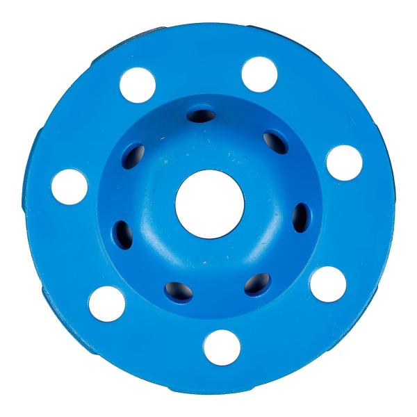 Diamant Schleifscheibe im Einsatz beim Grobschleifen von Metall und Beton mit Winkelschleifer