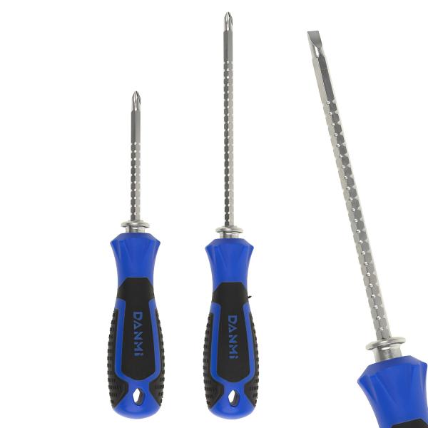 Doppelseitiger Schraubendreher mit magnetischen Bits Cr-V Stahl