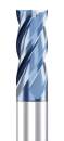 VHM Schaftfräser, Fräser, Z=4, Spezialbeschichtet, Werkstoffe bis 65 HRC