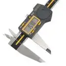 ASIMETO Digitaler Messschieber 150 mm aus rostfreiem Stahl mit LCD-Anzeige