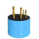 3/4/5/6 mm ✓ HSSE-NC-Anbohrer Satz 90°, TIN, Bohrer Satz im Rundbox