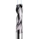 Universal VHM-Bohrer 4 mm Bohrdurchmesser 3xD mit Innenkühlung mit - beschichteter Kühlkanalbohrer