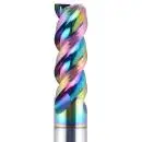 VHM HPC Fräser für Aluminium, Schaftfräser, Alufräser auf hochglanz poliert mit RainBow (DLC) Beschichtung extra scharfen Kanten