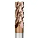 VHM-Schruppfräser, Fräser 45° Typ HR, TiSiN-Beschichtet, Z=4 zum Schruppen