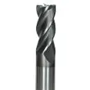 VHM HPC-Fräser 35°/38°, Z=4, HB Schaft mit Spezialbeschichtung für Inox/VA/Titan