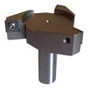 80 - Schaft 20 mm ✓ HM-Bestückter Wendeplattenfräser, Planfräser mit WP-Klingen, Wendemesser, Schaftfräser, Hobelfräser Z=3 für Hartholz, Weichholz, Plastik & Spanplatten