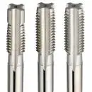 HSSE Handgewindebohrer Satz 3-teilig (1-2-F) 6HX, gerade genutet, DIN 352, für Inox