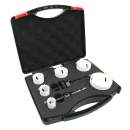 Ø 22/29/35/44/51/68 mm BI-Metall Lochsäge-Set für Holz und Metall Lochsägensatz 8-teilig HSS Kronenbohrer