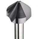 GEFRABO Senker VHM Premium Kegelsenker Ø 12,4 mm, Z=3 90° Spezialbeschichtet Typ N Entgratsenker