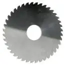 Metallkreissägeblatt aus Vollhartmetall, 15,0 x 6,00 x 5 mm, grobverzahnt - VHM-Kreissägeblatt, DIN 1838 B, Z=20 GEFRABO