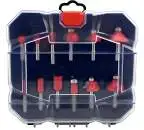 12 Teiliges Fräser Satz, HM Nutenfräser, Holzfräser, Oberfräser, Routerbit, Schaftftäser, Schaft 8 mm für Oberfräse