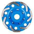 Diamant Schleifscheibe 125 mm x 10 mm für Winkelschleifer  extra dicke Profi Schleifscheibe für Grobschliff