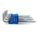 Torx Schlüsselsatz 9-teilig lang CrV Stahl META-PRO T10 - T50